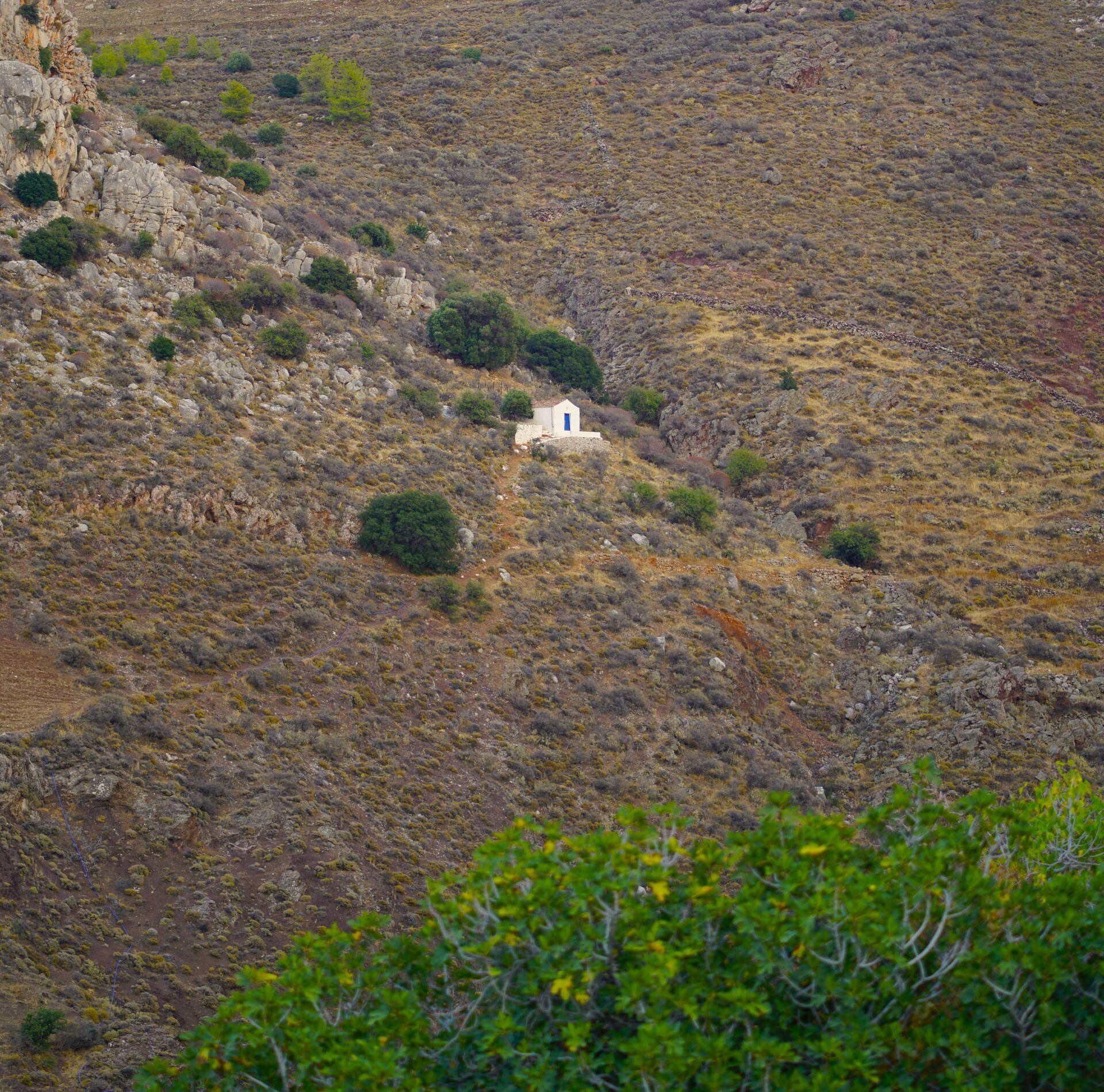 Stone trail on Hydra island